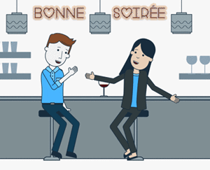 Gif animé bonne soirée bar